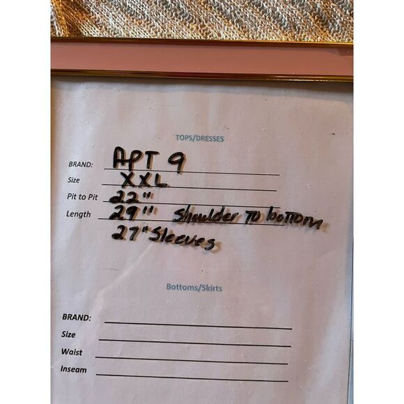 Apt.9 Fully lined navy blue sparkly sweater - Picture 5 of 6